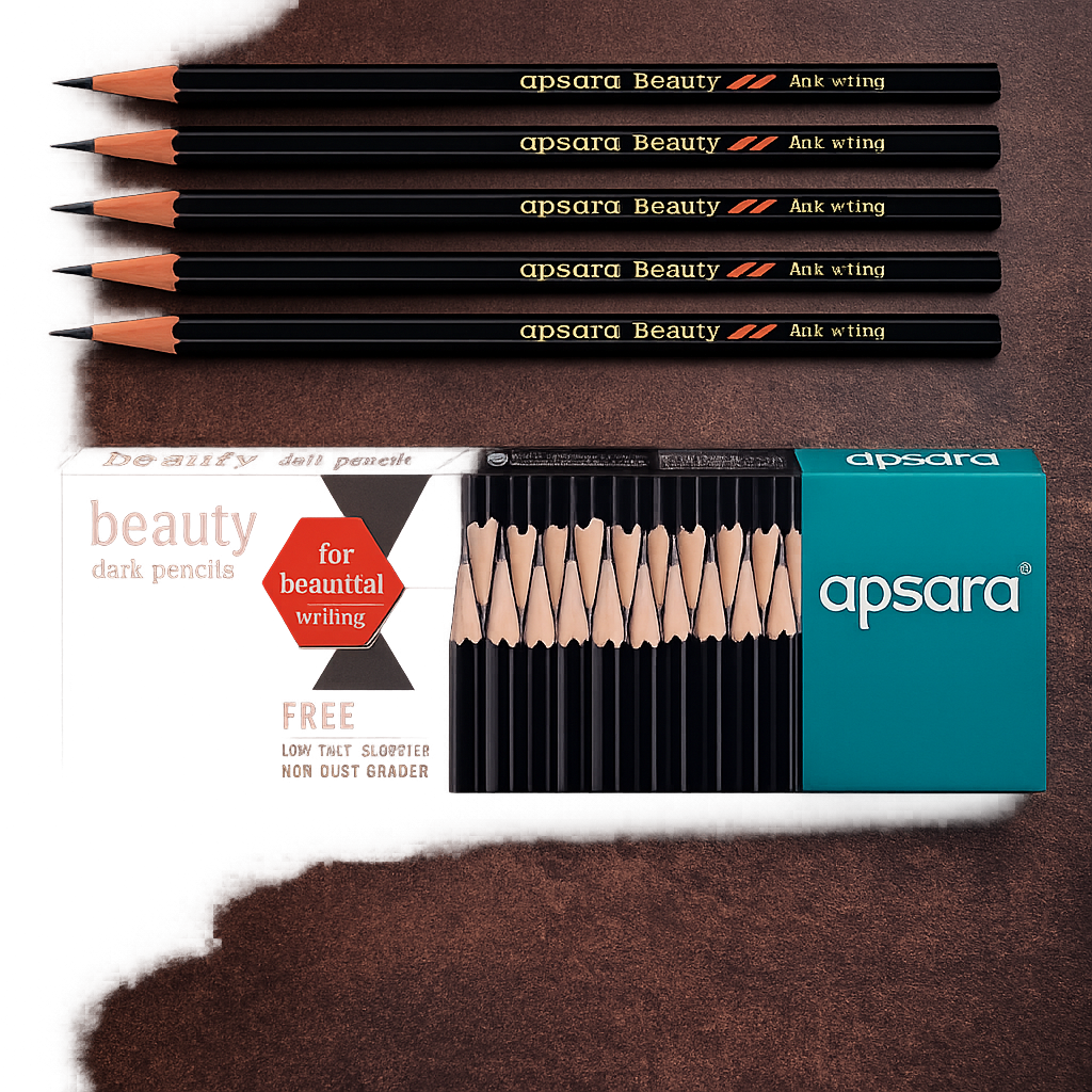 Apsara Beauty Extra Dark HB Graphite Pencils