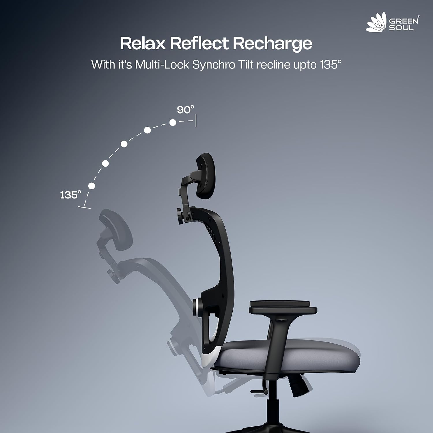 Green Soul Jupiter Superb Ergonomic Mesh Office Chair - High Back