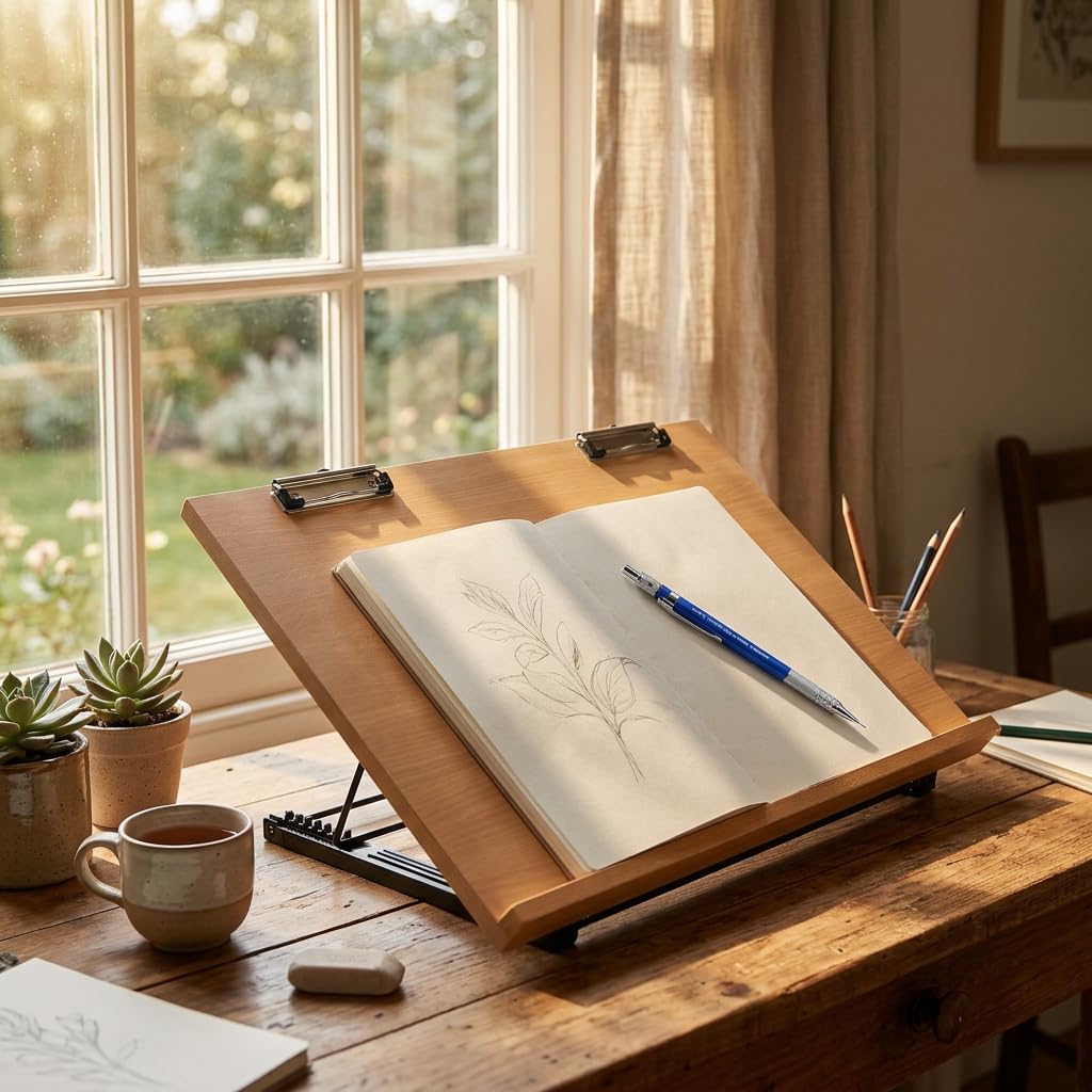 Isomars Foldable Drawing & Drafting Board with Clips
