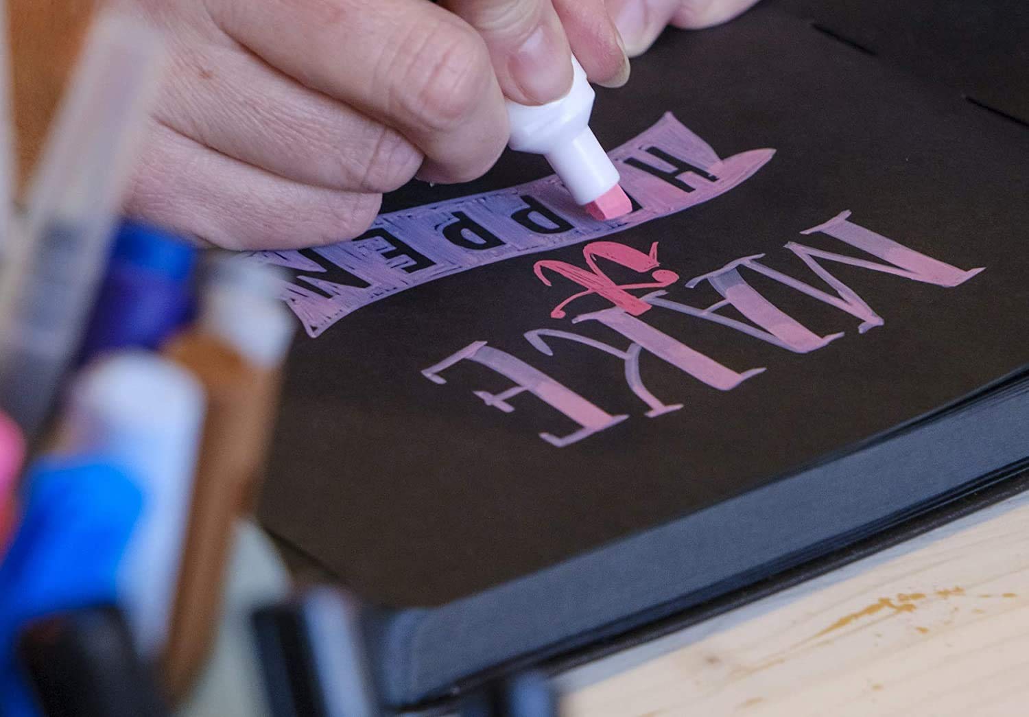 SAKURA Hardbound Sketchbook - 140 GSM Black Paper - 160 Pages - A5 (21 × 15 cm)