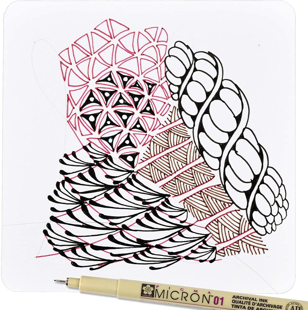 SAKURA Pigma Micron Fineliner Pens - Archival Waterproof Black Ink - Assorted Point Sizes
