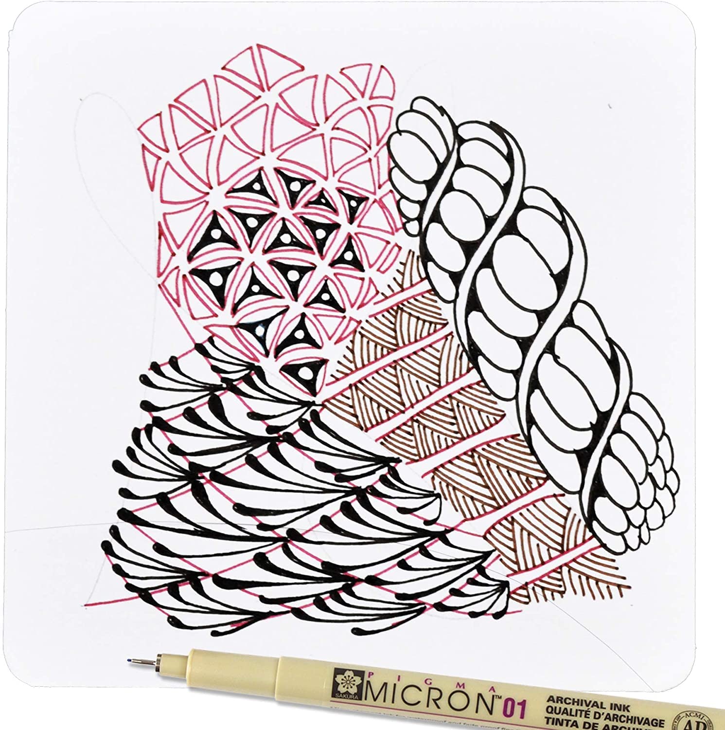 SAKURA Pigma Micron Fineliner Pens - Archival Waterproof Black Ink - Assorted Point Sizes